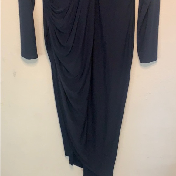 ASOS Club London L Navy Long Sleeve Dress - Picture 8 of 9